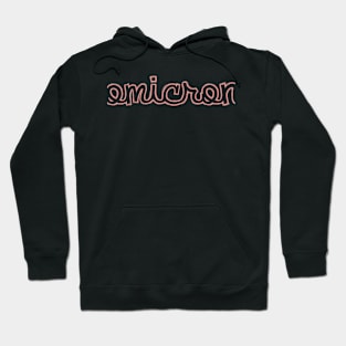 Omicron Cursive Greek Letter Hoodie